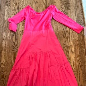 NWT Tuckernuck x Cameran Eubanks off the shoulder hot pink dress, size M